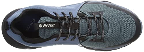 Hi-Tec Geo Pro Trail Black UK10, Zapatos para Senderismo Hombre, Bluestone Stormy Weather Negro, 44 EU