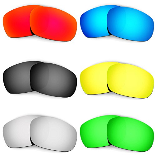 HKUCO Mens Replacement Lenses For Oakley Racing Jacket - 6 pair