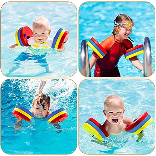 Hopowa Discos flotantes Agua alas Set de 6 para los niños, y el Dispositivo de flotación Swimsafe para Principiantes Niños Niñas