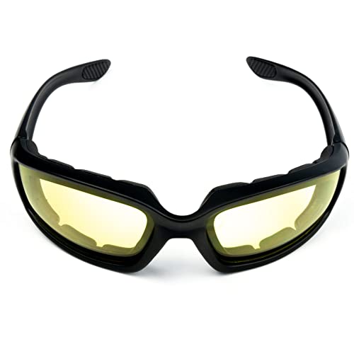 IGUANA CUSTOM - Gafas lentes fotocromáticas amarillas para moto, sky, snowboard, ciclismo y deportes