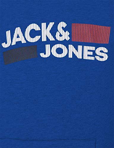 Jack & Jones Jjecorp Logo Sweat Hood Noos Sudadera con Capucha, Azul (Classic Blue), L para Hombre