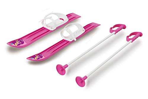 Jamara 460388-Snow Play Esquí de fondo 1st Step 60cm fucsia – Lazos de fijación, Construcción aerodinámica Esquís, color rosa (460388) , color/modelo surtido