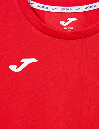 Joma Combi Camiseta Manga Corta, Hombre, Rojo (Burdeos), XL