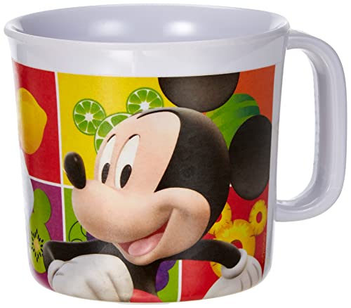 Joy Toy 736095 - Disney Mickey Mouse - Juego de 3 Piezas de malamina: 1 Plato Llano 20 cm, 1 Plato Hondo 14 cm y una Taza 9 cm (245 ml) en Paquete Regalo (27 x 10 x 25 cm)