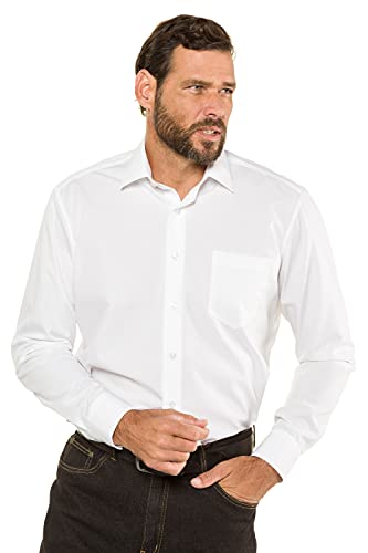 JP 1880 Hemd Bügelfrei Uni 1/1 Camisa, Blanco, XXXL para Hombre
