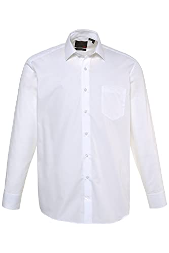 JP 1880 Hemd Bügelfrei Uni 1/1 Camisa, Blanco, XXXL para Hombre