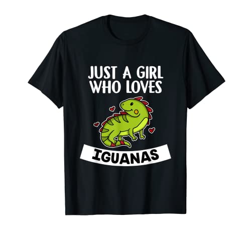 Just A Girl Who Loves Iguanas Lagarto Disfraz De Iguana Camiseta