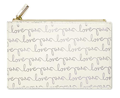 Kate Spade New York Bridal Pencil Pouch Toiletry Bag with Tape Measure, Sticky Notes, and Pencils (Love Script)