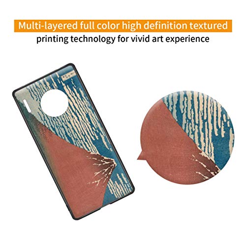Katsushika Hokusai Para el caso del Huawei Mate 30 Pro/Estuche para teléfono móvil de bellas artes/Impresión Giclee UV en la cubierta del teléfono móvil(Bene Vento Chiaro Meteo Fuji Rosso)
