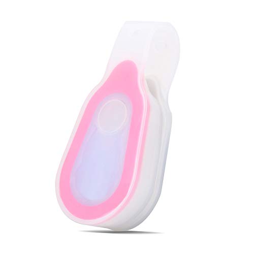Keenso Mini Linterna con Clip, Luz LED Impermeable al Aire Libre (Rojo)