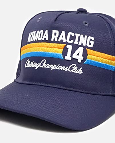 KIMOA Gorra Racing 14 Azul, Talla única