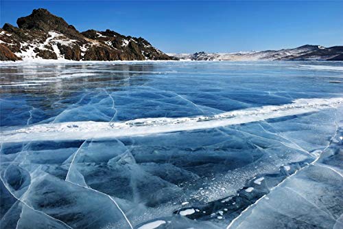 Kit De Pintura De Diamante Diy Por Números, Taladro Completo Lago Baikal Congelado, Invierno, Decoración De Pared Artesanal De Punto De Cruz 30x40cm