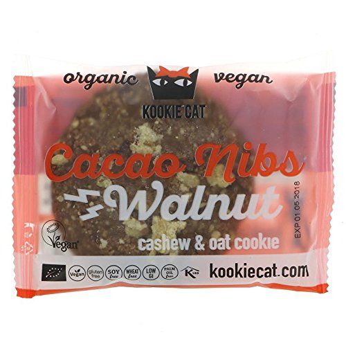 Kookie Cat | Cacao Nib & Walnut Cookie | 4 x 50g