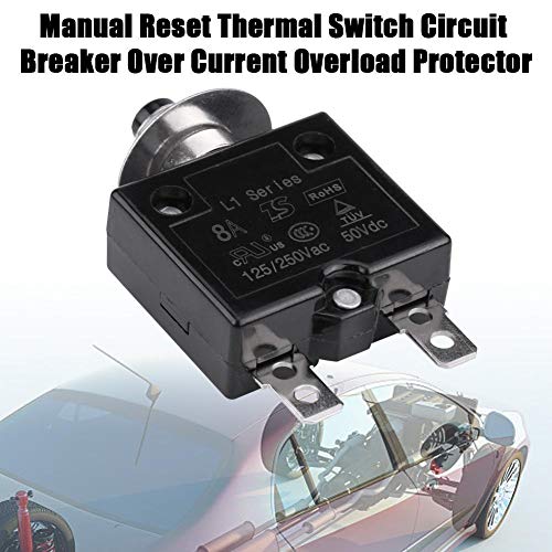 KSTE Manual 8A reinicie el disyuntor Interruptor térmico sobre Corriente Protector de sobrecarga