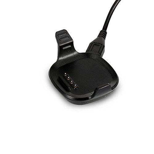 kwmobile Conector de Carga Compatible con Garmin Forerunner 10/15 - Cable USB con Base de conexión para Fitness Tracker y smartwatch