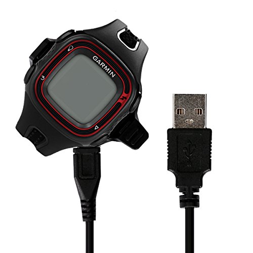 kwmobile Conector de Carga Compatible con Garmin Forerunner 10/15 - Cable USB con Base de conexión para Fitness Tracker y smartwatch