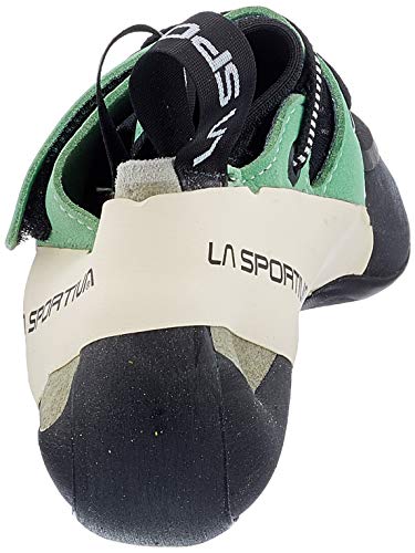 La Sportiva 20F704000, Zapatos de Escalada Niña, Multicolor (Jade Green/White 000), 35 EU