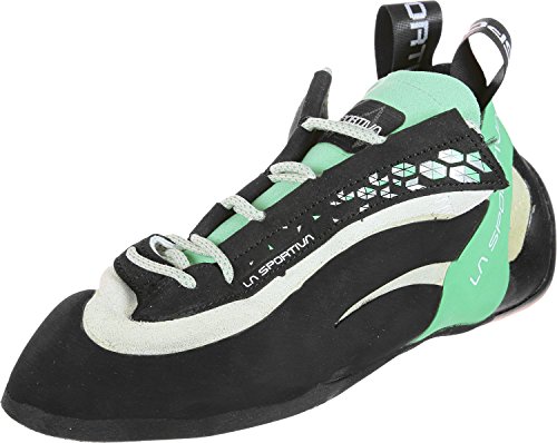 La Sportiva Miura Woman, Zapatos de Escalada Niña, White Jade Green, 33.5 EU