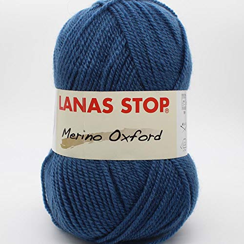 Lanas Stop M-Oxford Ovillo de Color Azul Cod. 462