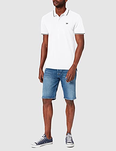 Lee Pique Polo Camisetas, Blanco (Bright White Lj), M para Hombre