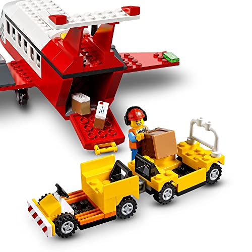 LEGO 60261 City Aeropuerto Central, Juguete con Avión y Camión, Regalo de Cumpleaños y Navidad para Niños y Niñas 4 Años