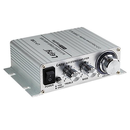 LEPY LP-V3S pequeño Amplificador HiFi para Coche, PC, Casa, Corriente DC 12 V