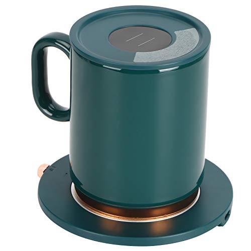 Les-Theresa Calentador de Tazas de café USB Digital 55 ℃ Estera termostática de Calentamiento de Leche para Oficina en casa Verde