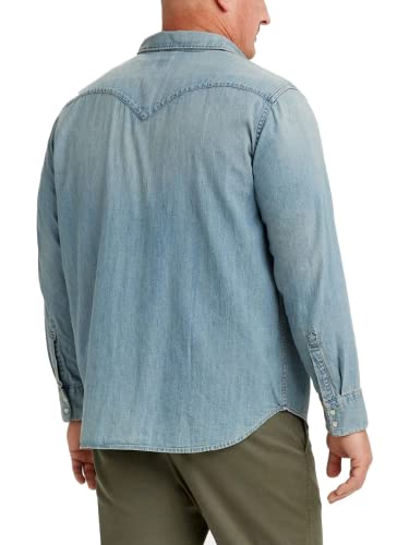 Levi's Big Barstow Western Camisa, Red Cast Stone, 5XL para Hombre