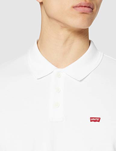 Levi's Housemark Polo Camiseta de Manga Corta, White +, XXL para Hombre