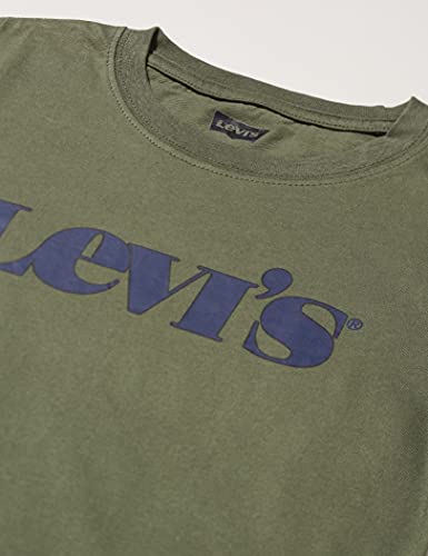 Levi's kids Lvb-Camiseta Larga con diseño gráfico, Tomillo, 14 Años para Niños