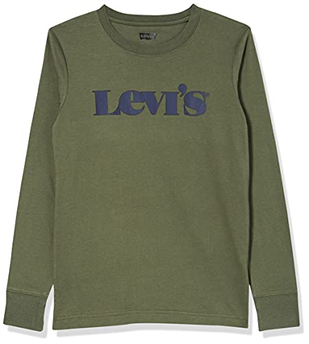 Levi's kids Lvb-Camiseta Larga con diseño gráfico, Tomillo, 14 Años para Niños