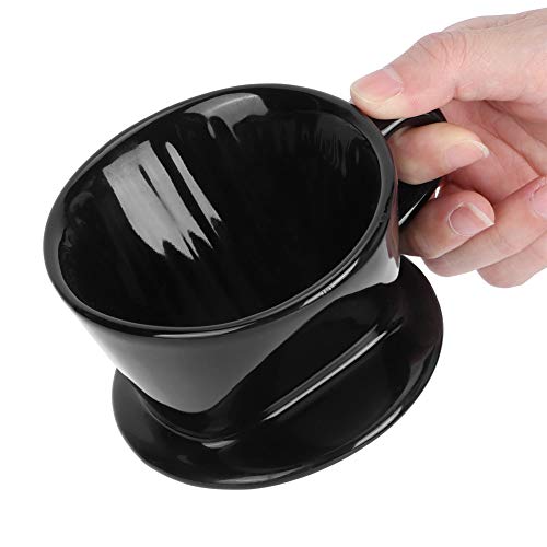 Liyeehao Coffee Dripper, Coffee Dripper Filter, Pour Over Coffee Accessory Ceramic Coffee Maker para Home Cafe Restaurantes Cafetería