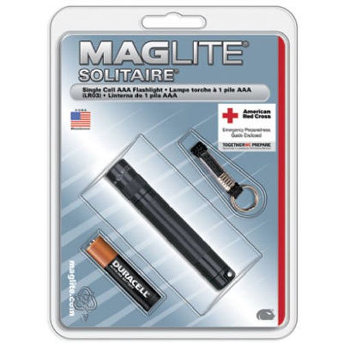 Maglite k3 a # 016 Solitaire Linterna, Negro