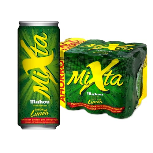 Mahou Mixta Cerveza Clara - Pack de 12 Latas x 33 cl - 0,9% Volumen de Alcohol