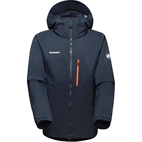 Mammut Stoney Chaqueta de Hardshell, Azul Marino y Naranja, Large para Hombre