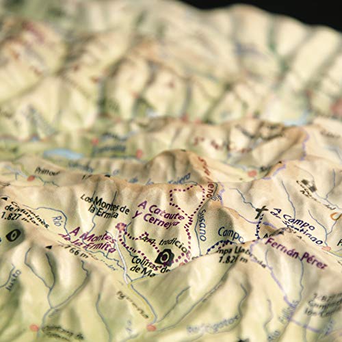 Mapa en relieve El Bierzo