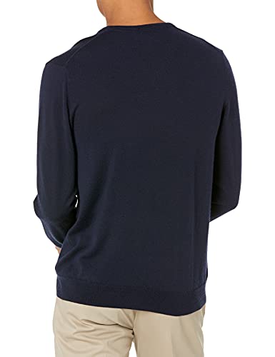 Marca Amazon – Goodthreads – Jersey de lana merino con cuello en V para hombre, Azul (Navy), US XS (EU XS)