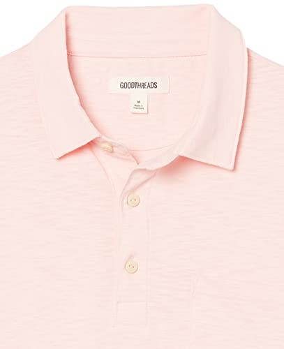 Marca Amazon - Goodthreads Short-Sleeve Slub Polo, Rose/Pink, L