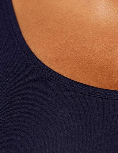 Marca Amazon - IRIS & LILLY Camiseta Interior Térmica Ligera de Tirantes para Mujer, Pack de 2, Multicolor (Potent Purple/navy), XL, Label: XL