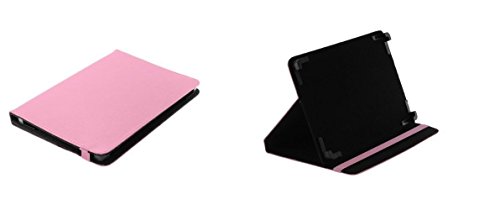 Markenlos Libro Tablet PC Funda Funda Rosa + Stand Función Alpen Tab Alpen Ventana Fun