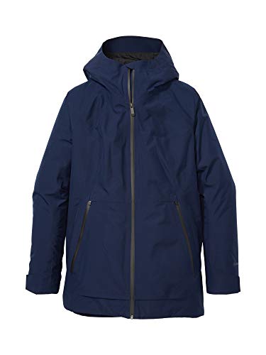 Marmot Wm's Solaris Jacket Chubasquero rígido, Chaqueta Impermeable, a Prueba de Viento, Impermeable, Transpirable, Mujer, Arctic Navy, XL