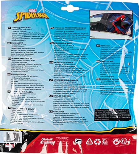 Marvel Spiderman Side SUNSHA - Toldo Lateral para Coche Individual con diseño de Spiderman para Hombre y niño