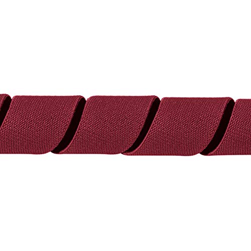 MASADA tirantes calidad fabricados a mano, con cierres de mosquetón resistentes y ajustes continuos con anchura de 3,5 cm para tallas de hasta 195 cm - Bordeaux