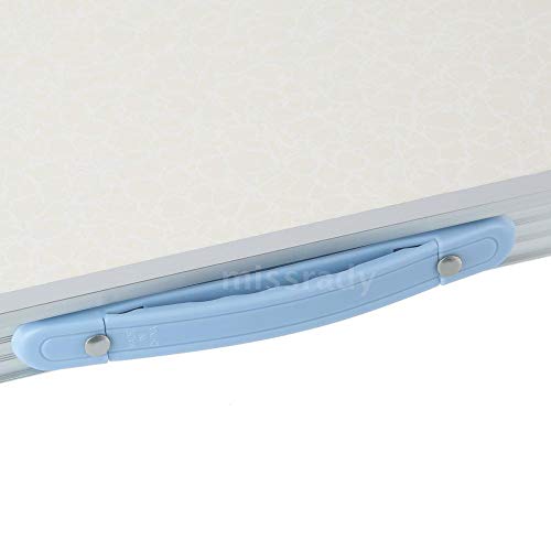 Mesa DE Aluminio Plegable PORTATIL 80X60X70 (Blanca)