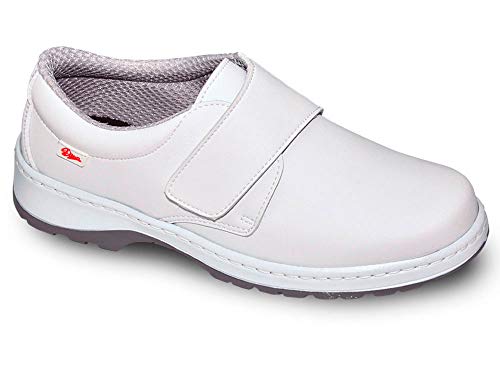Milan-SCL Liso Color Blanco Talla 40, Zapato de Trabajo Unisex Certificado CE EN ISO 20347 Marca DIAN