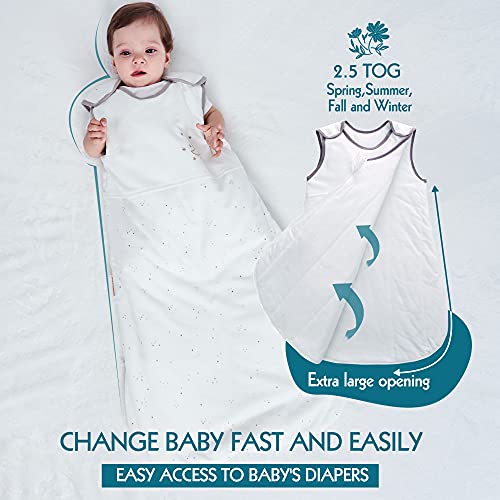Miracle Baby Saco de Dormir para bebé sin Mangas Pijama algodón Invierno para bebés recién Nacidos niño niñas