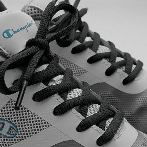 Miscly Cordones Ovalados [3 Pares] Para Todo Tipo de Zapatos y Zapatillas – Diámetro 6 mm (137 cm, Negro)