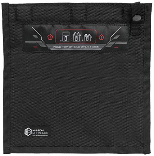 Mission Darkness NeoLok Non-Window Faraday Bag for Phones (+ Easy to Use Magnetic Closure) // Device Shielding for Law Enforcement & Military, Data Security, Anti-Hacking & Anti-Tracking Assurance