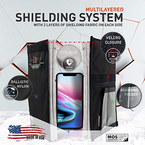 Mission Darkness Non-Window Faraday Bag for Phones // Device Shielding for Law Enforcement, Military, Executive Privacy, Travel & Data Security, Anti-Hacking & Anti-Tracking Assurance