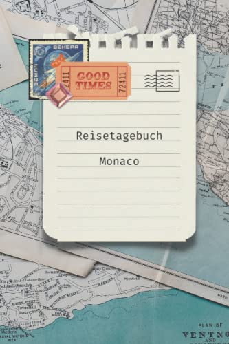 Monaco: Liniertes Journal auf 110 Seiten für Reisen Entdecken und Erleben | Geschenkidee für Reisende und Abenteurer